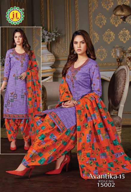 Jt Avantika 15 Printed Cotton Casual Daily Wear Dress Material Collection